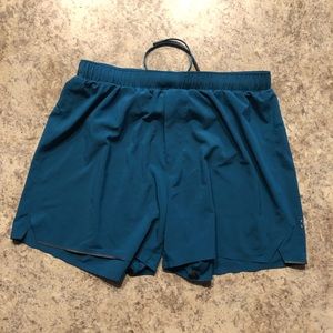 Lululemon blue surge shorts, large unlined 5inch